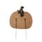 Glitzhome® 30" Orange Lighted Metal Halloween Pumpkin Yard Stake